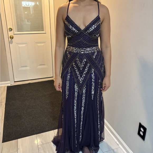 MARINA Dresses & Skirts - Purple and silver gown